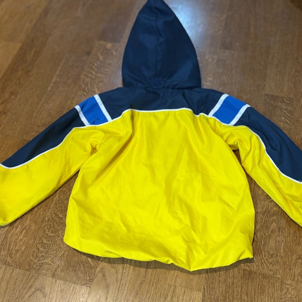 Reebok Y2K Yellow Navy Windbreaker Jacket Youth Large Runs Smaller colorblock - Picture 7 of 9